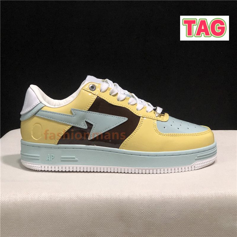 14 patent leather Yellow Brown Mint