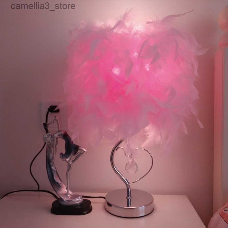 Pink 37cm-Eu Plug Table Lamp