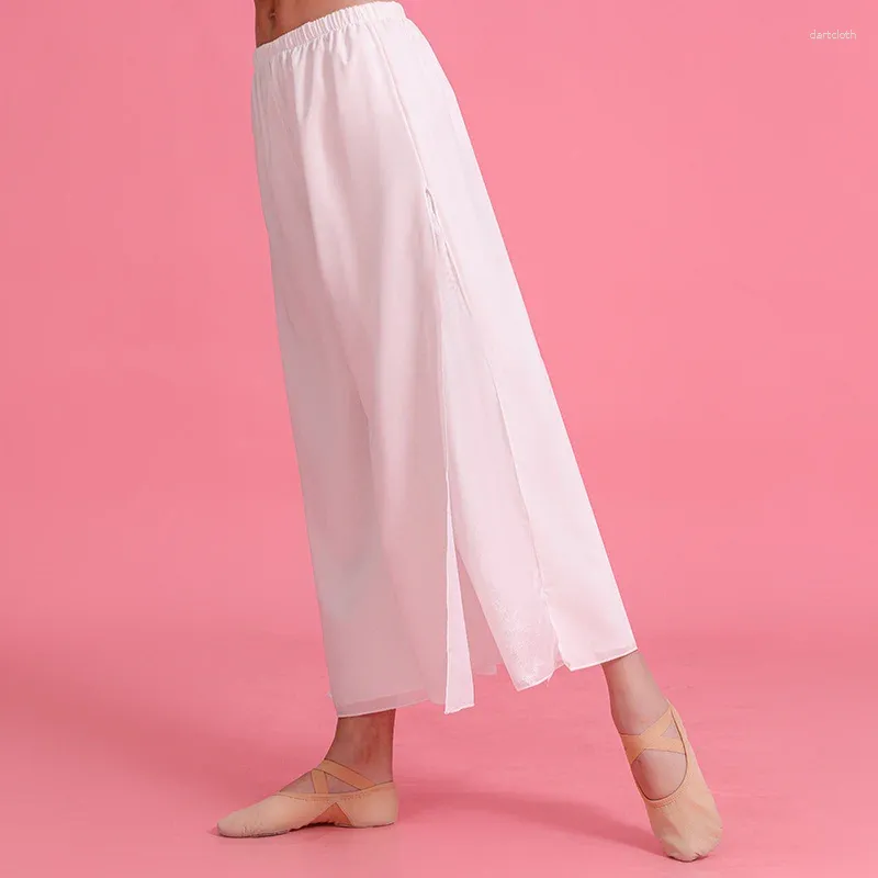 Pantalon en mousseline blanc