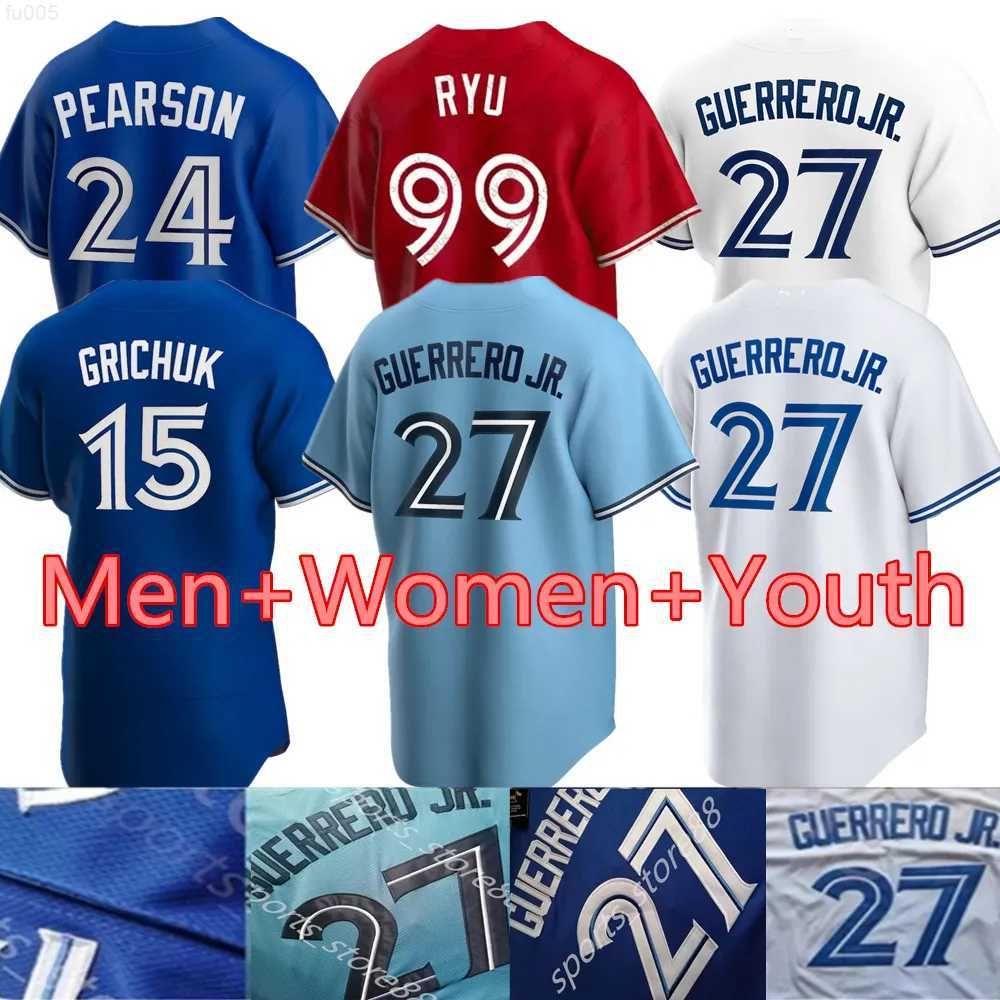 Blue Jays Men Women Youth Toronto Baseball Jersey 4 George Springer 11 Bo  Bichette 26 Chapman 27 Vladimir Guerrero Jr. 8 Cavan Biggio 13 Brandon Belt  From 12,85 €