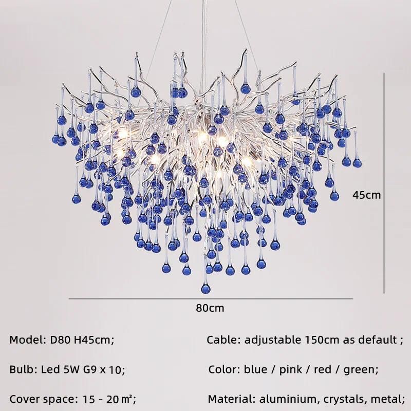 Białe światło 6500K Blue Crystal D80CM 10