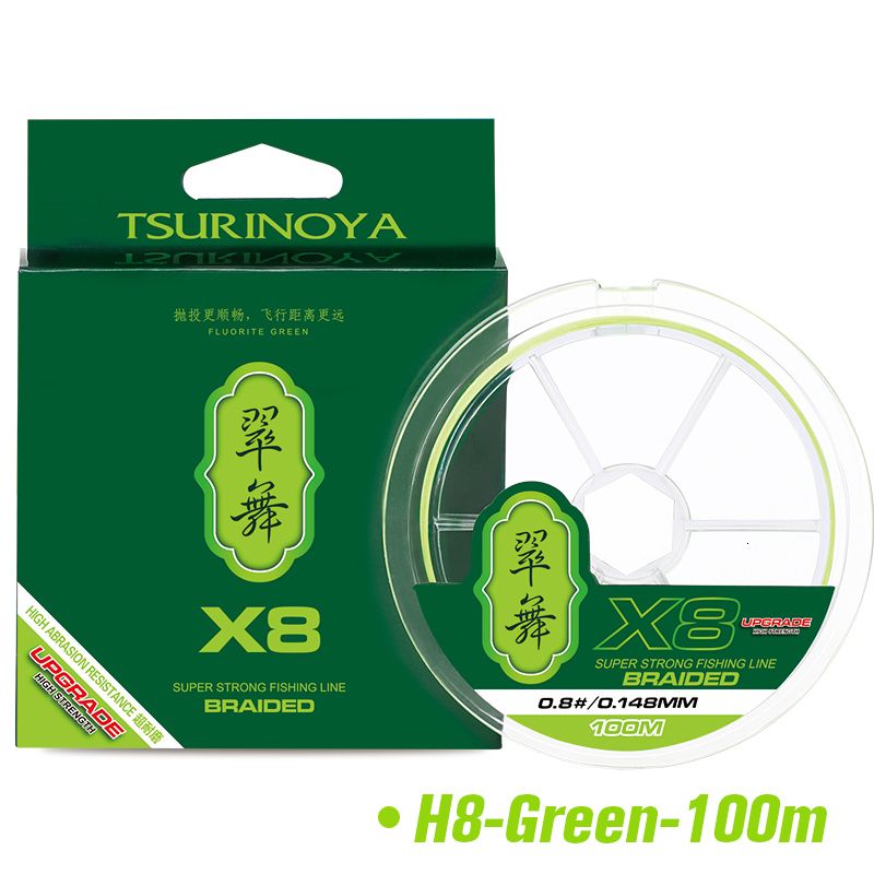 H8-green-100m-3.0 0.285mm 50lb