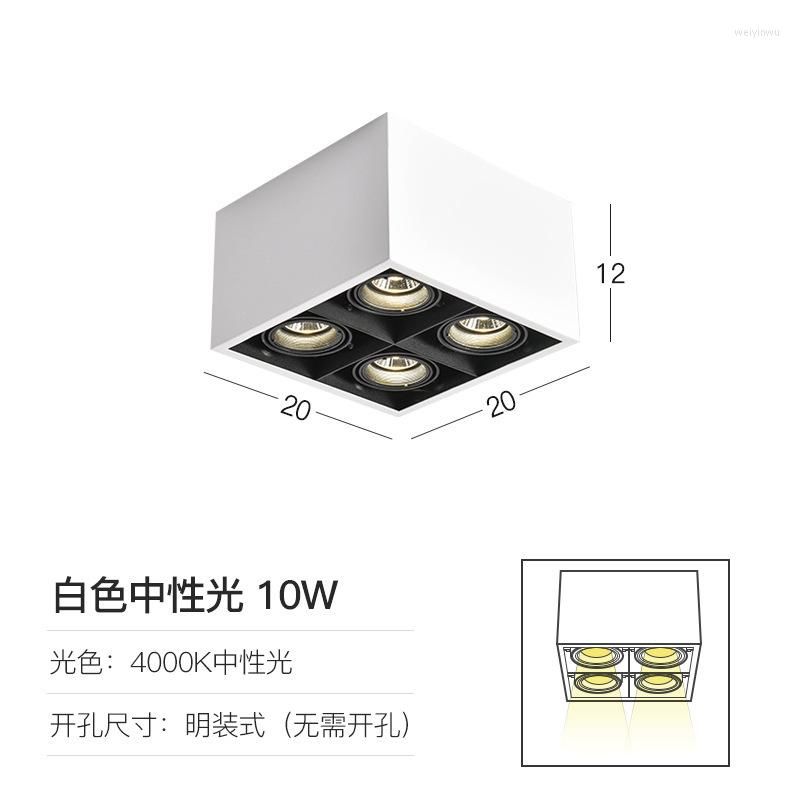 4x10w neutralt ljus