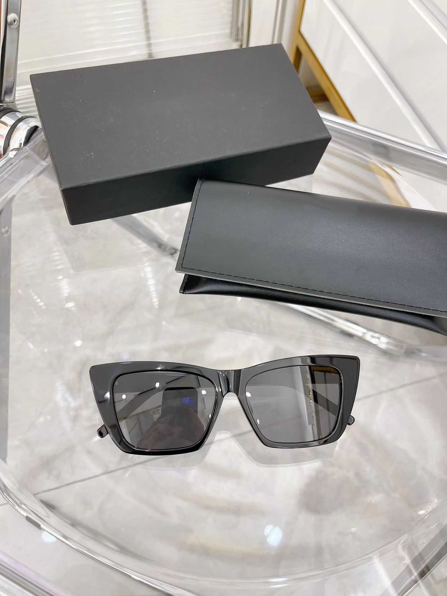 YSL Cat eye sunglasses Brand new comes with box, - Depop