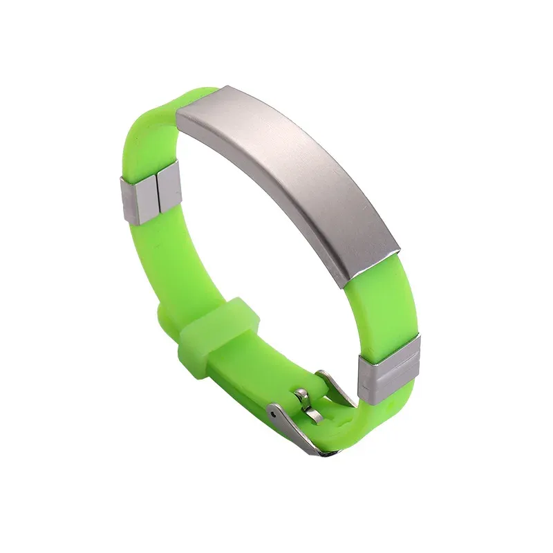 Pulseira em branco Verde claro