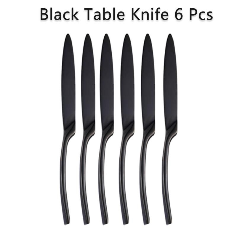 Black Dinner Knife