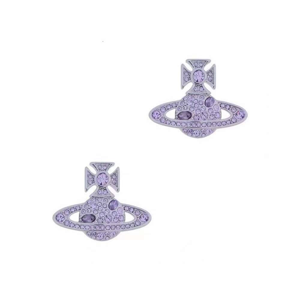 Boucles d'oreilles en zircon violet