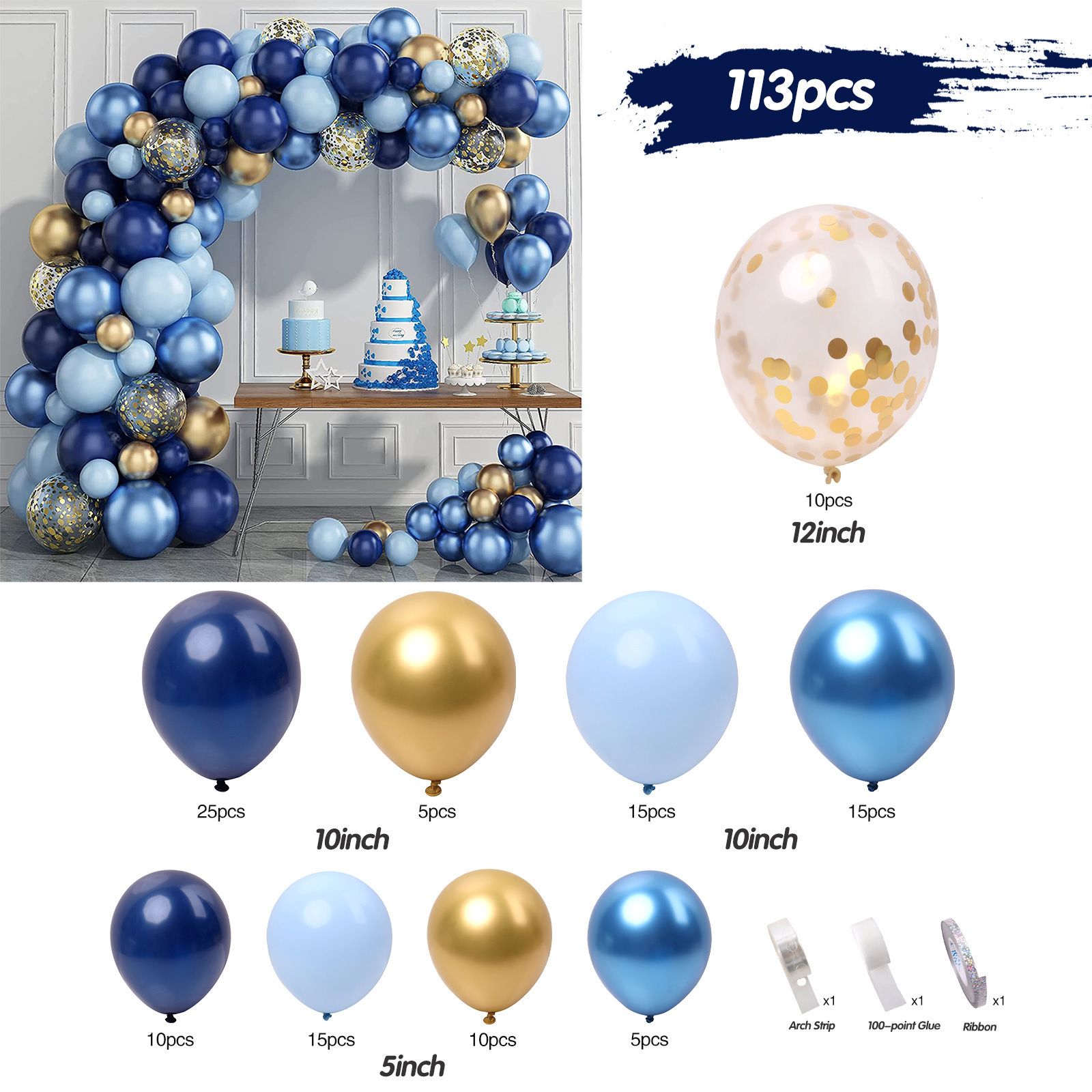 113pcs-balloonチェーン