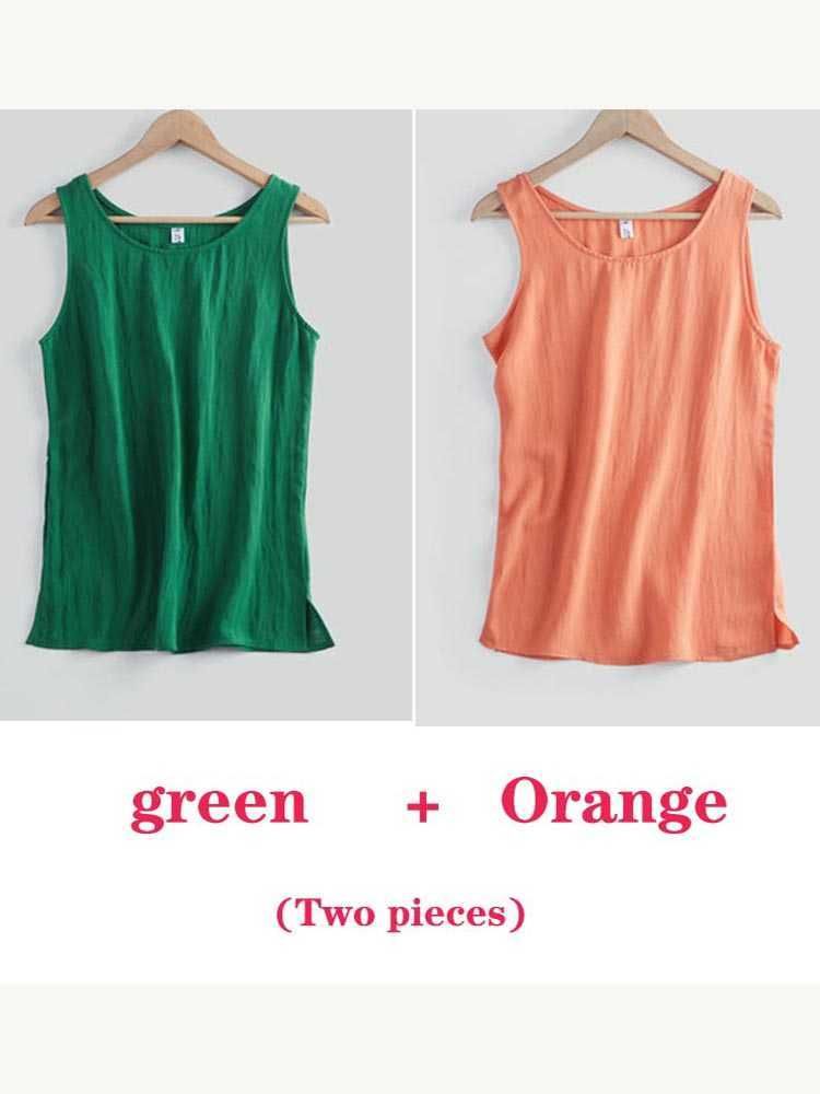 groen en oranje