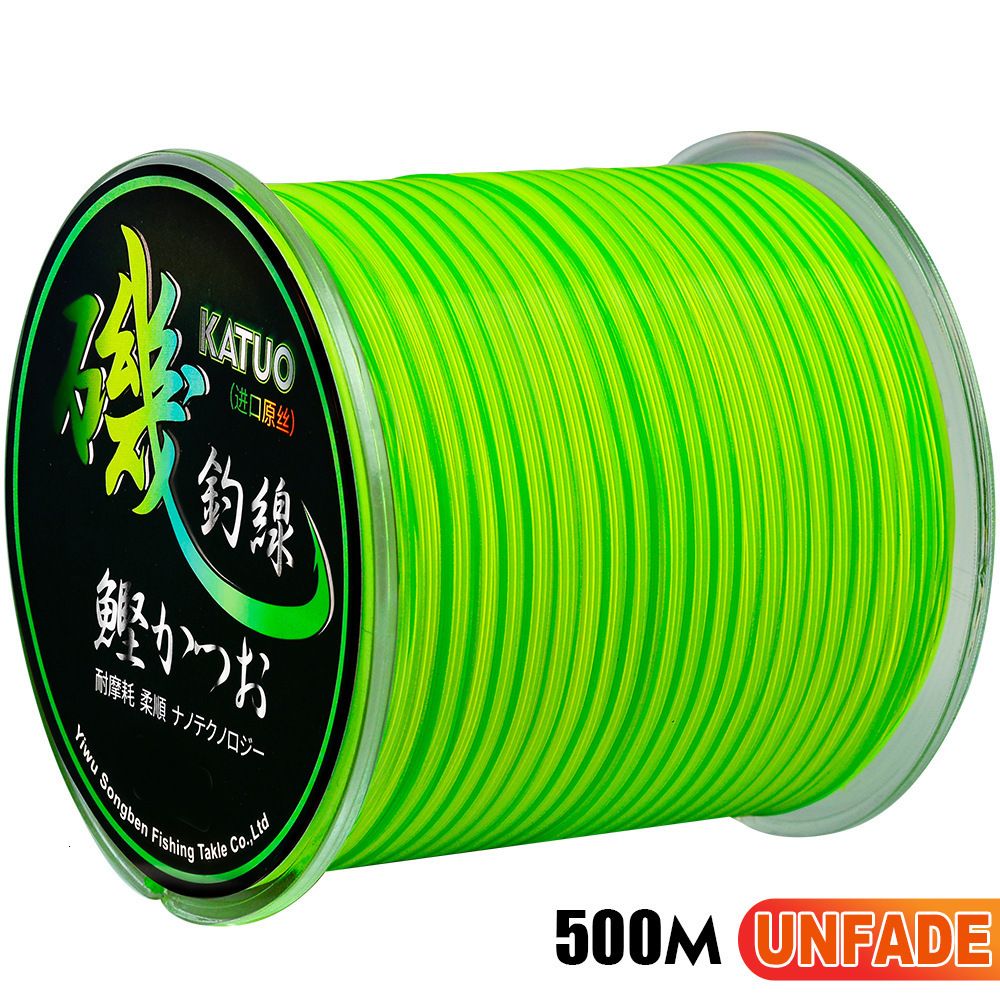 500m Yellow Green-0.30mm-17lb-7.7kg