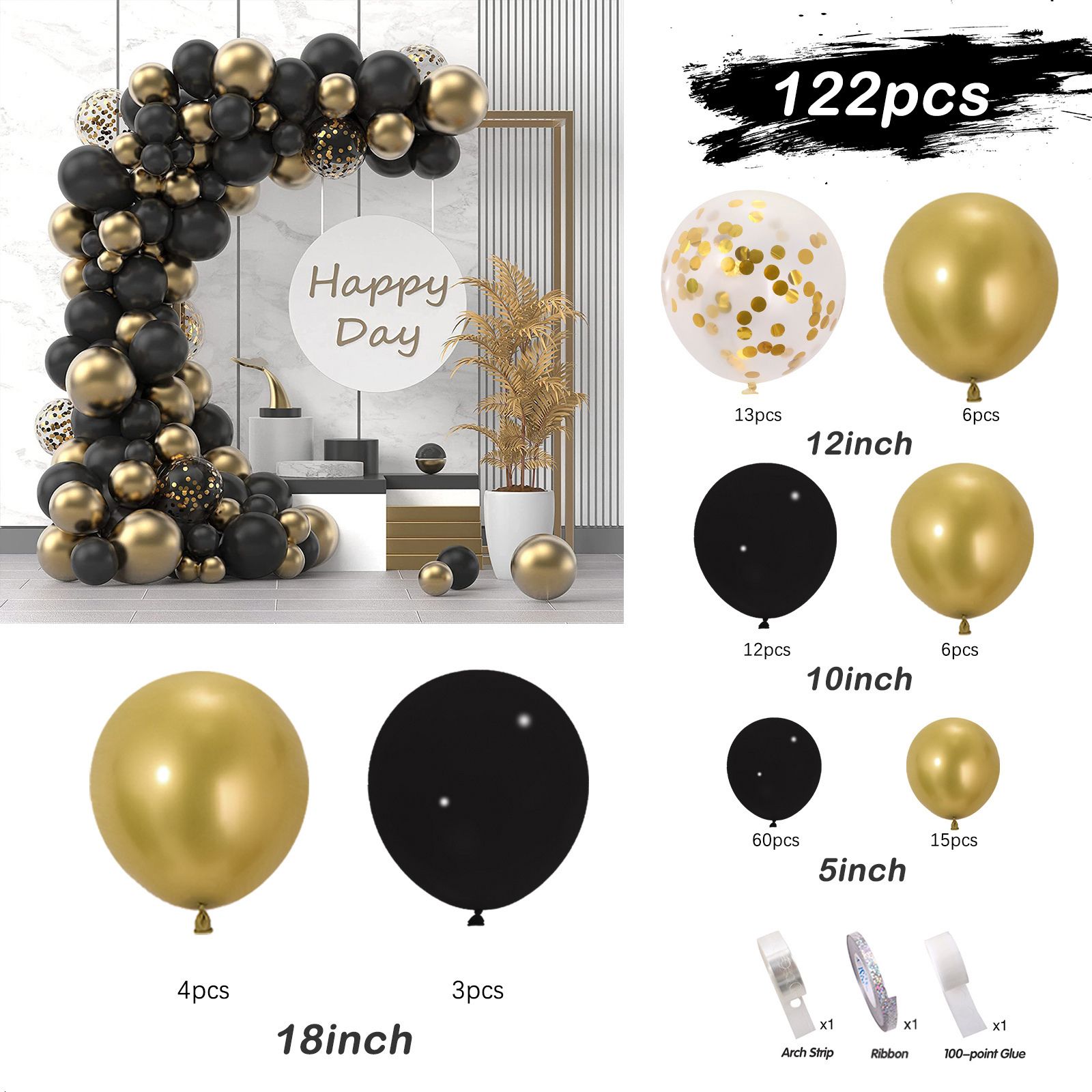 122pcs-balloonチェーン