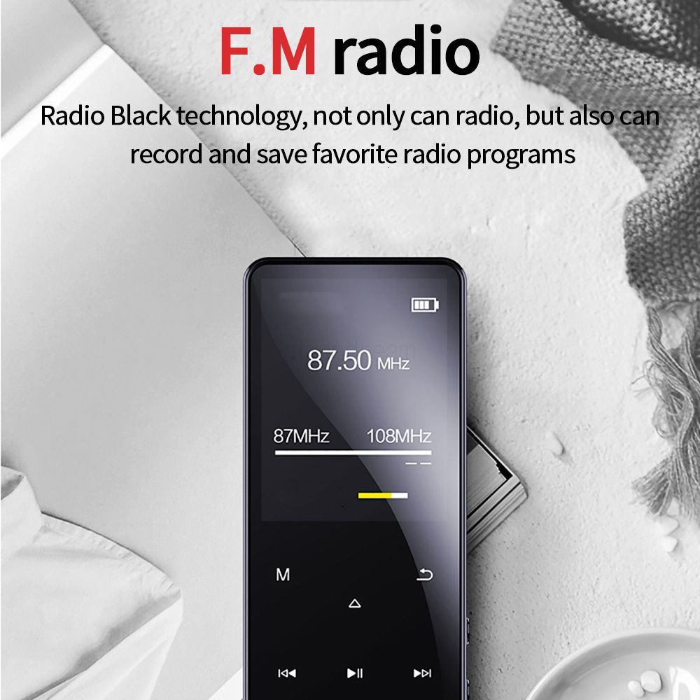 64GB Built-in HD Speaker Portable MP3 Player, Support Lossless Music To  Restore High-Fidelity Sound Quality With Touch Button, Recording, FM Radio  Fun