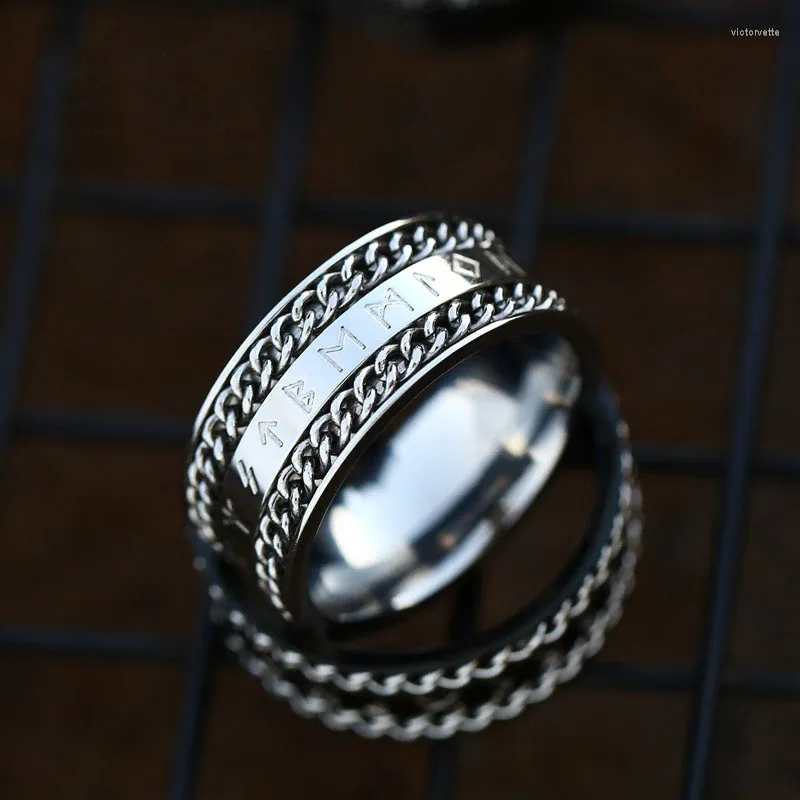 Mens Fashion Viking Ring Punk Stainless Steel Rings Party Jewelry Gift Size  7-13