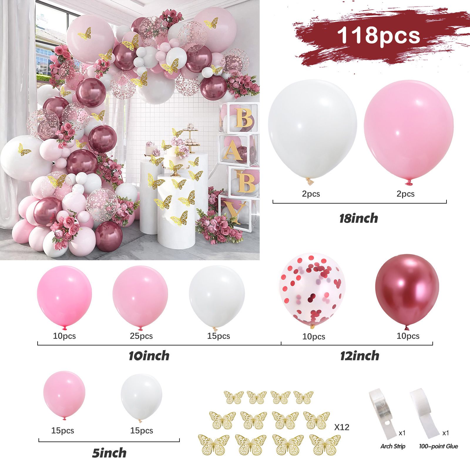 118pcs-balloonチェーン