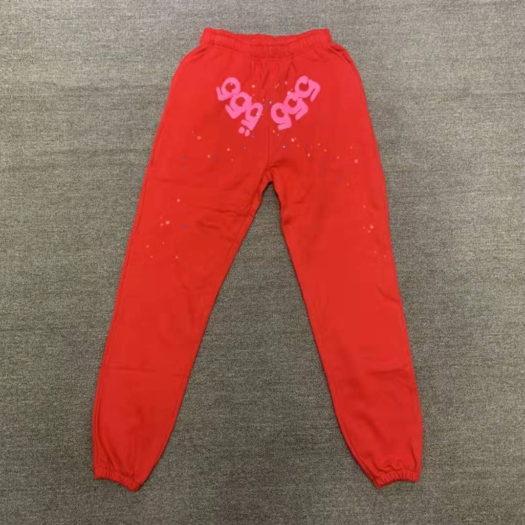 Red+pink letters pants