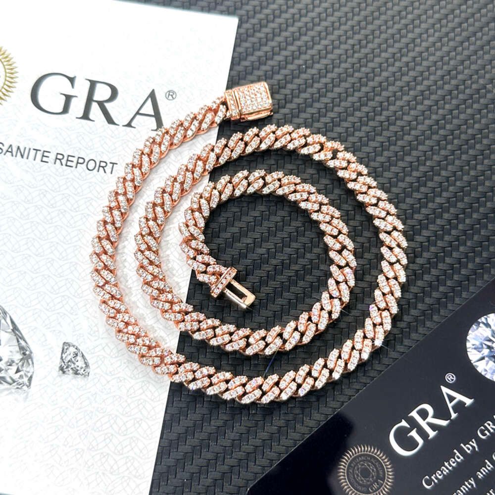 6mm 1Row-Rose Gold Plated-18 Inches-Ne