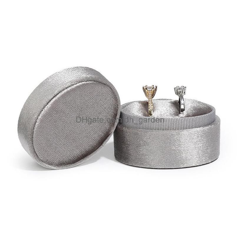 Double Ring Box Silver Grey