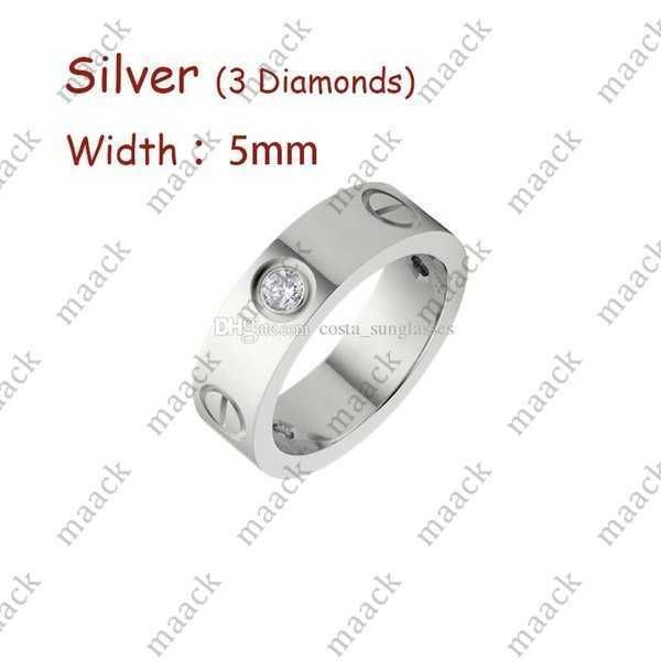 Silver (5mm)-3 Diamond