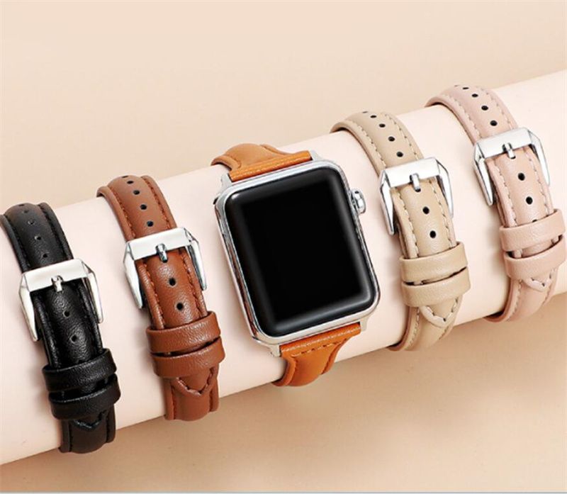 Leather Strap for Apple Watch Band 45mm 44mm 42mm 41mm 40mm 38mm