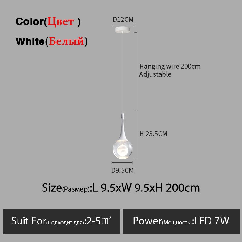 Luz branca branca de 7w (6000k)