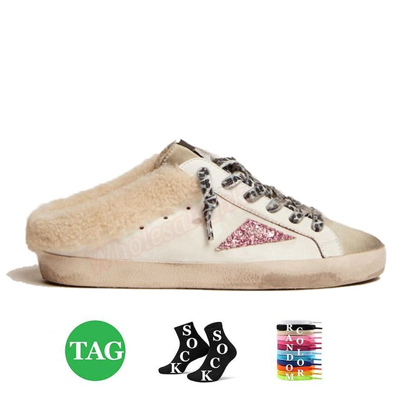 A22 com estrela glitter rosa e shearling