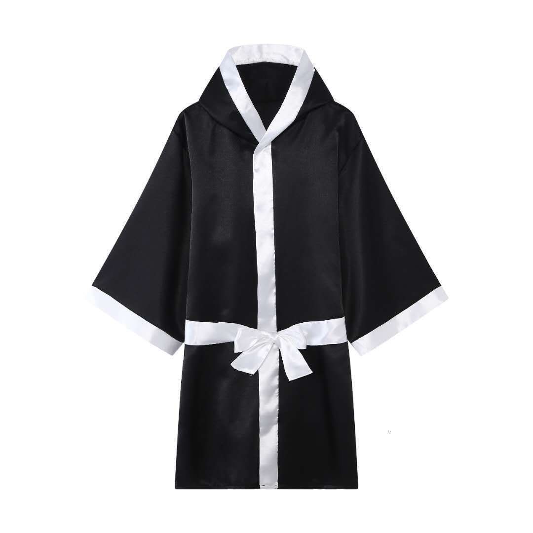 boxing robe black