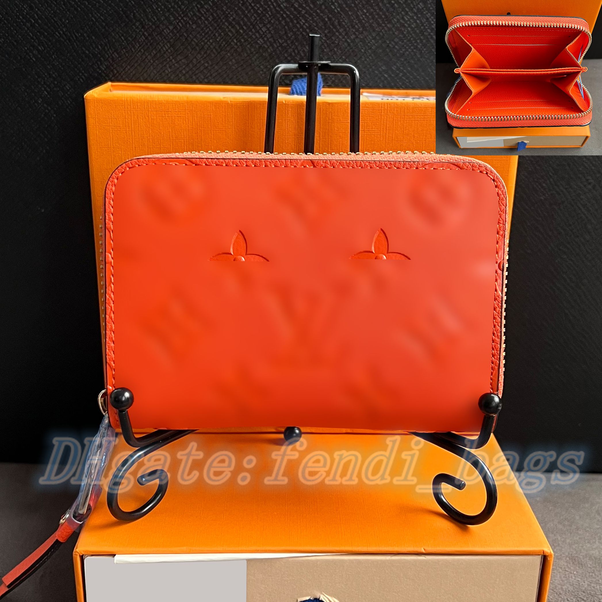 Orange embossed