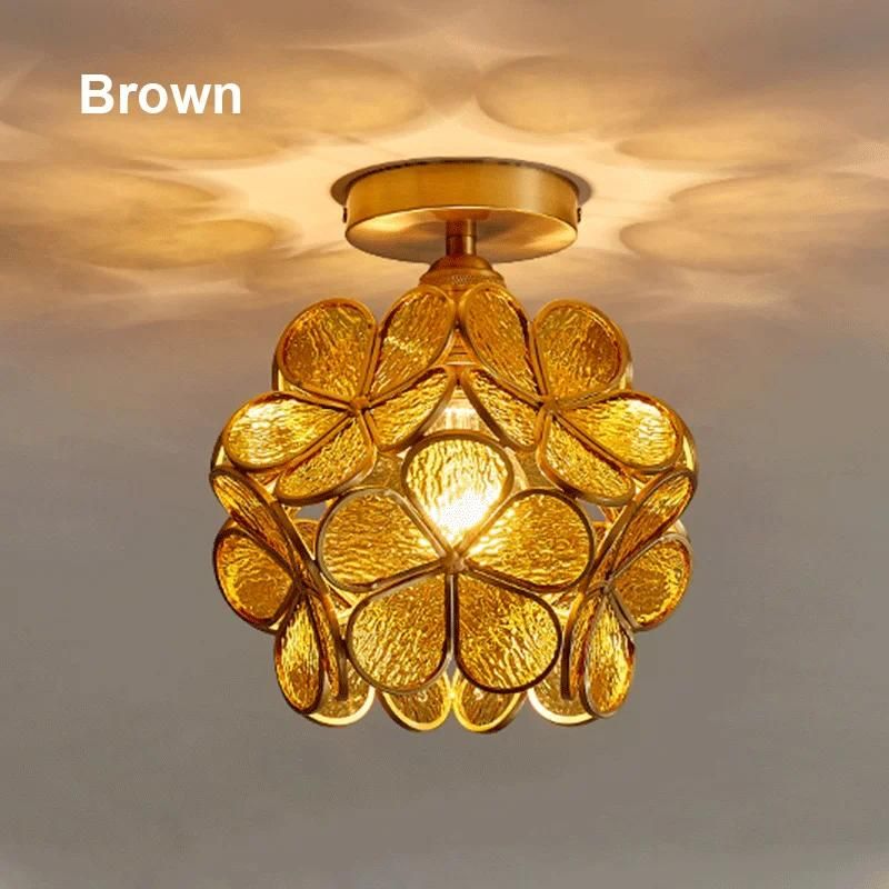 Cold White Ceiling lamp Brown
