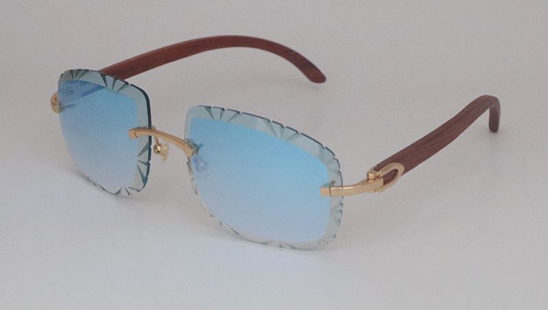 Gold Blue mirror Lens