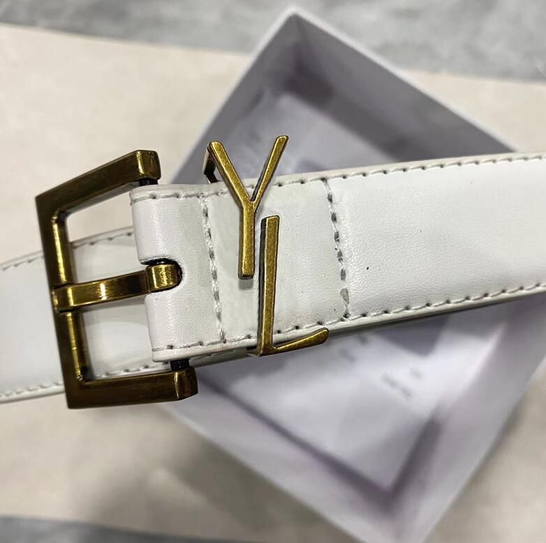 Bronze buckle White