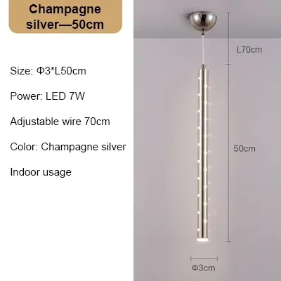 Varm vit champagne silver50 cm