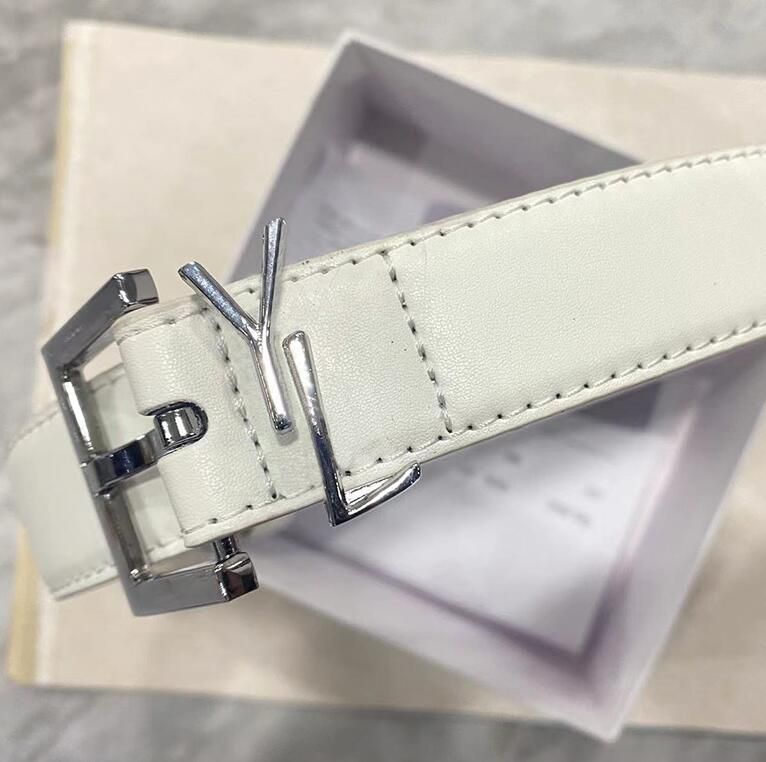 Silver buckle White