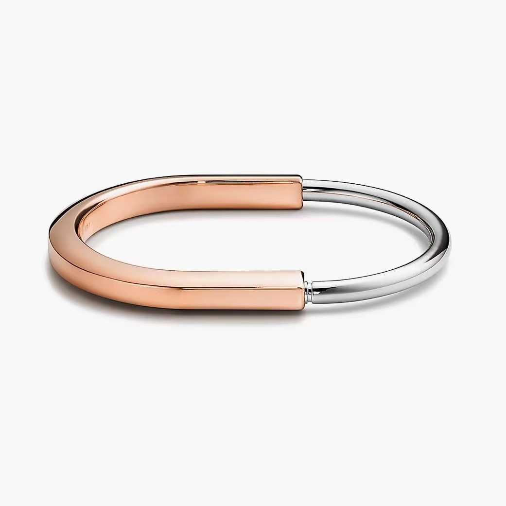 Lock Bracelet Rose Gold (smooth)