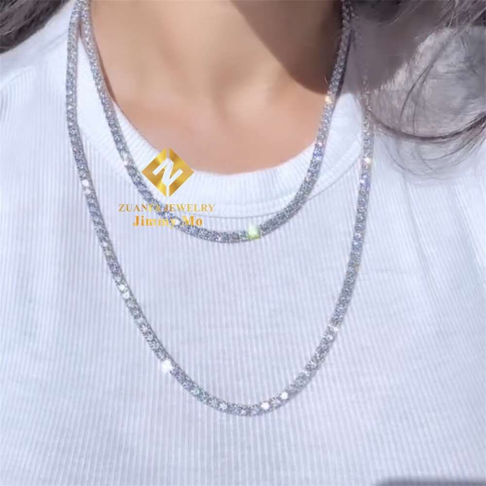 3mm 18in Tennis Chain(white/gold/rose)