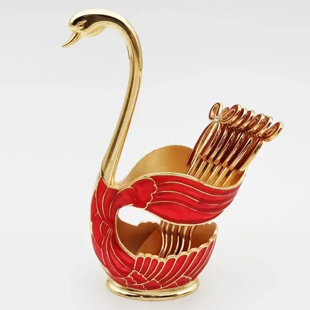 Red gold spoon