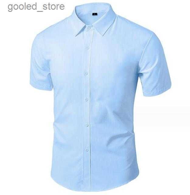 short sleeved blue