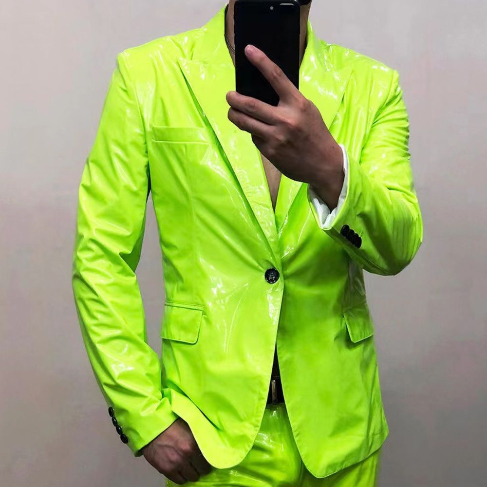chaqueta verde de limón