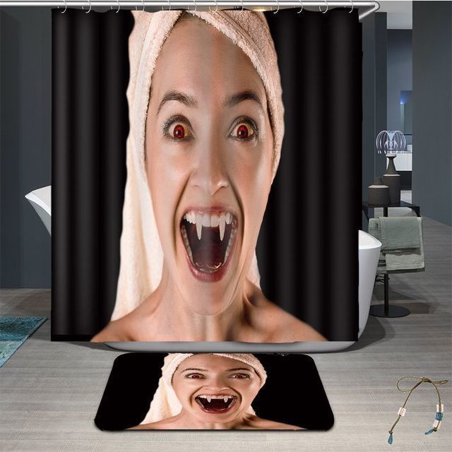 F-shower Curtain Carpet