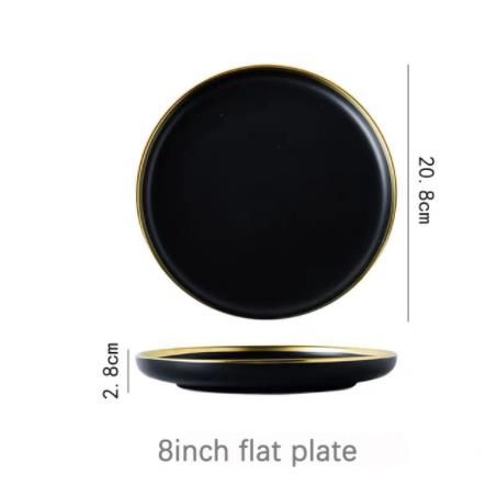 8 -inch platte plaat