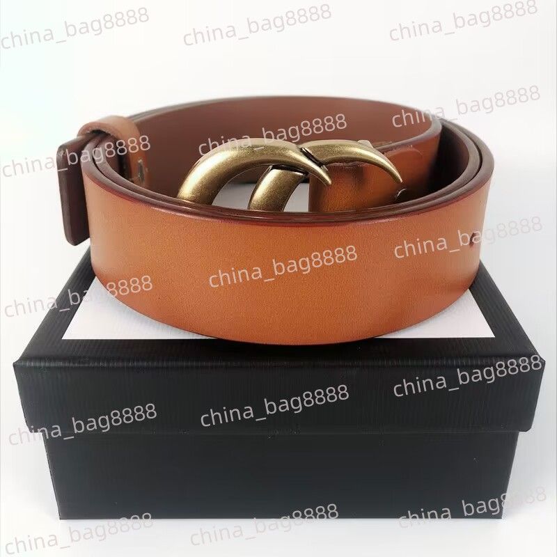 Bronze buckle Brown belt