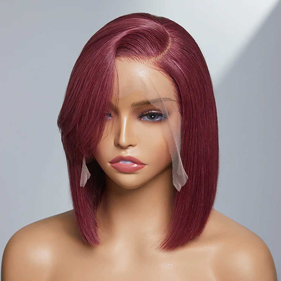 Brown Braided Wig with Silk-top finish view 3