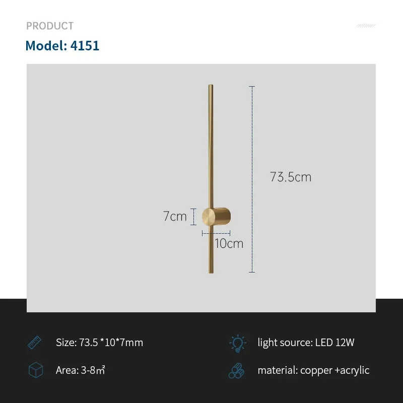 Warmwit (2700-3500K) L735 H100MM