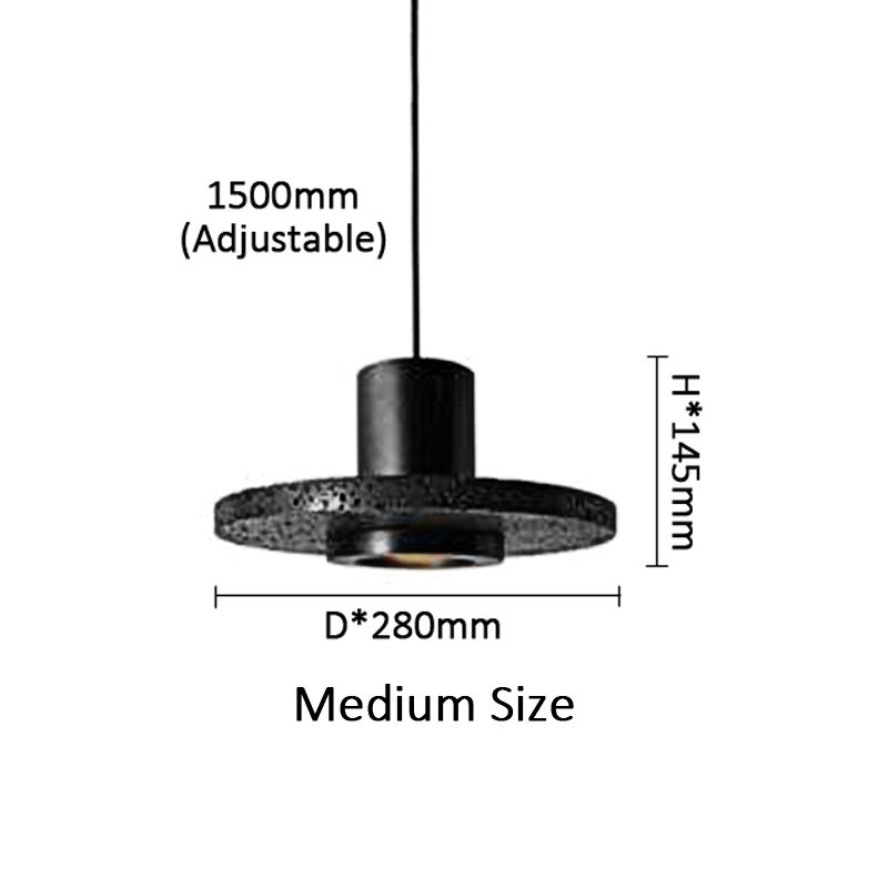 Taille moyenne noire sans ampoule comme sur l'image