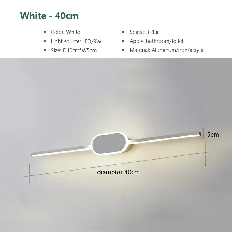 Varm vit B-White-40cm