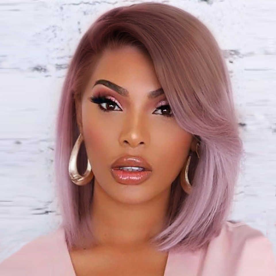 Brown Braided Wig with Silk-top finish