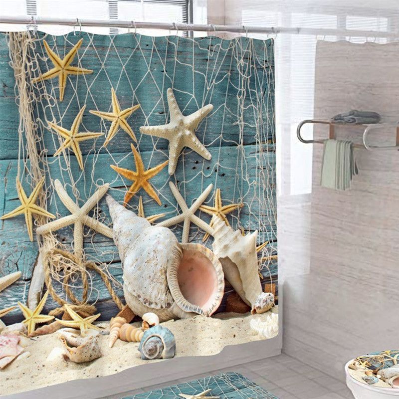 1 Shower Curtain 1 Piece-W165xh180cm