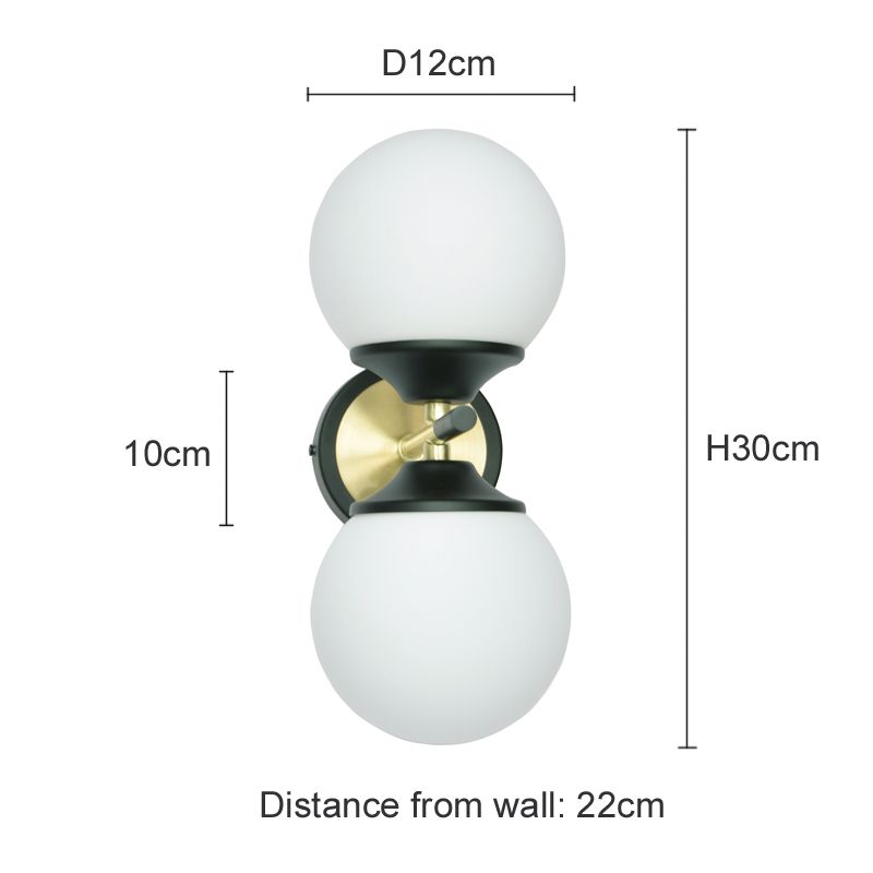 2-Light 5W LED Warm white L30 W12 H22cm