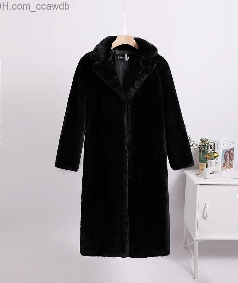 black fur coat