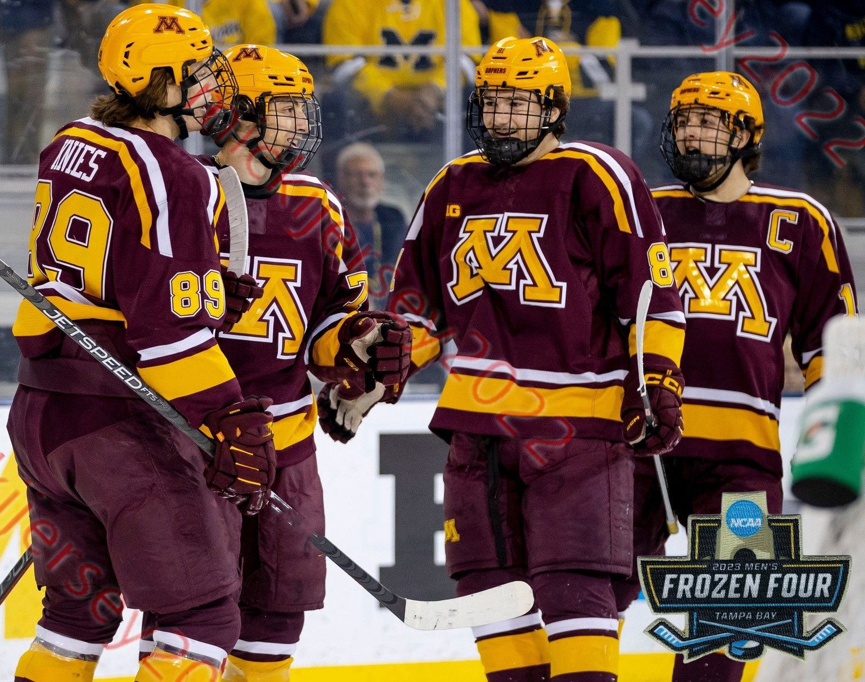 Crimson/2023 Frozen Four-Patch