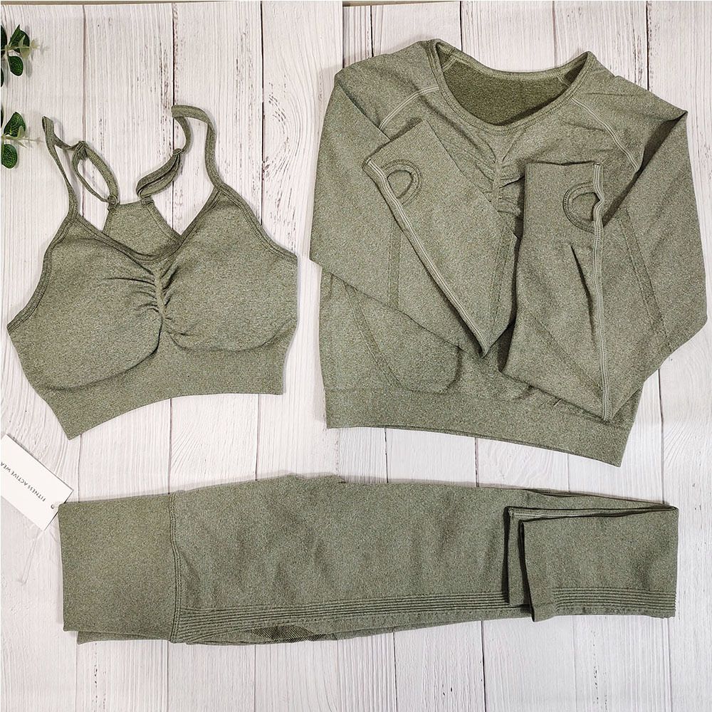 مجموعة 3pcs ArmyGreen